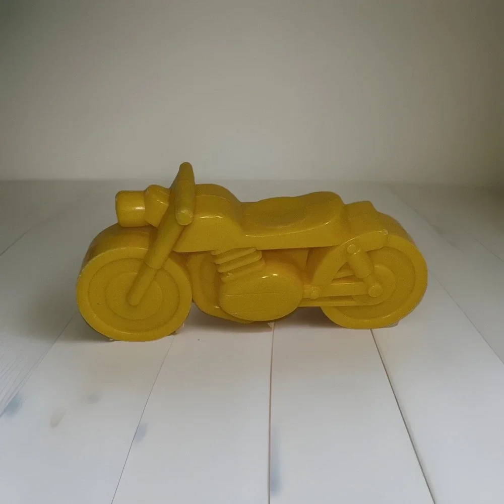 Vintage Hasbro Weebles Motorcycle Yellow Camper Part Vehicle Toy Romper 1974